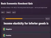 Basic Economics Multiple choice image